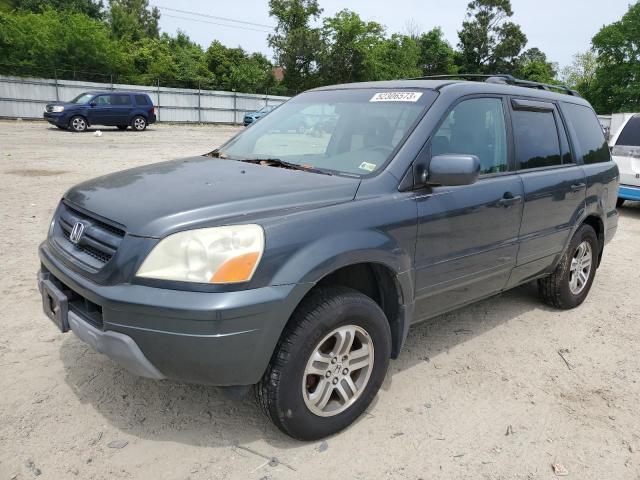 2HKYF18604H541493 - 2004 HONDA PILOT EXL GREEN photo 1