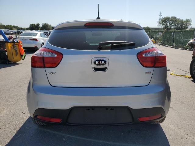 KNADM5A31D6119378 - 2013 KIA RIO LX SILVER photo 6