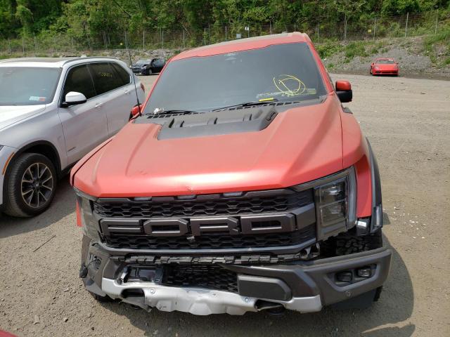 1FTFW1RG2NFB29408 - 2022 FORD F150 RAPTOR RED photo 5