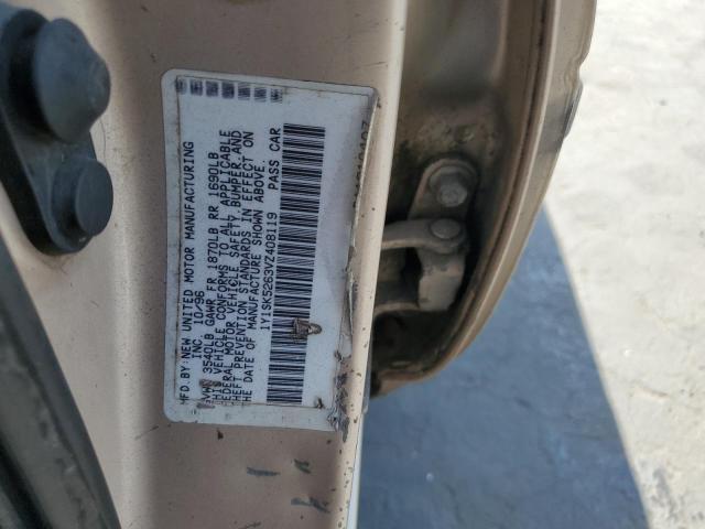 1Y1SK5263VZ408119 - 1997 GEO PRIZM BASE BEIGE photo 12