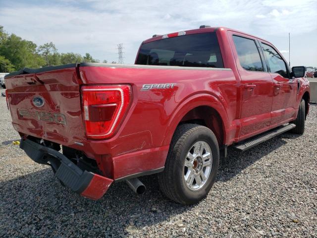 1FTEW1CP6NFA05498 - 2022 FORD F150 SUPERCREW RED photo 3
