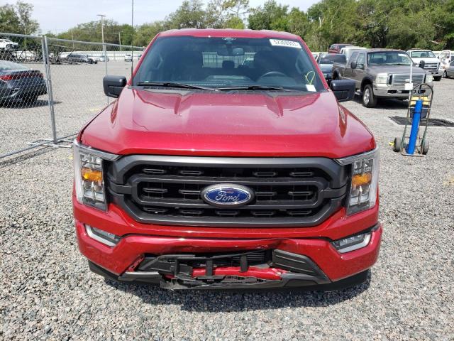 1FTEW1CP6NFA05498 - 2022 FORD F150 SUPERCREW RED photo 5