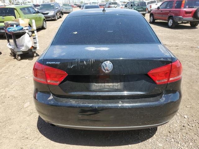 1VWAP7A31CC054277 - 2012 VOLKSWAGEN PASSAT S BLACK photo 6