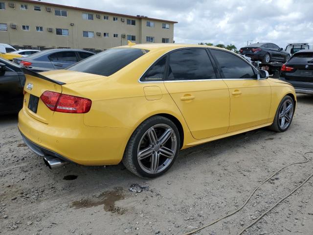 WAUBGAFL0BA161468 - 2011 AUDI S4 PREMIUM PLUS YELLOW photo 3