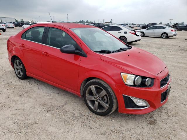 1G1JG5SBXF4138425 - 2015 CHEVROLET SONIC RS RED photo 4