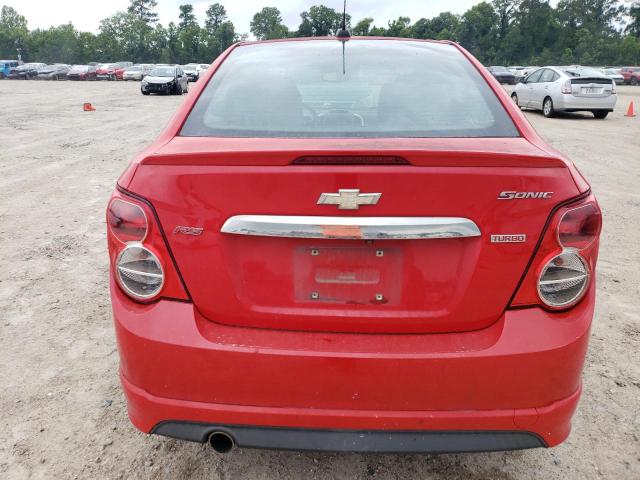 1G1JG5SBXF4138425 - 2015 CHEVROLET SONIC RS RED photo 6