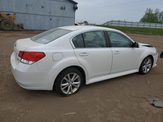 4S3BMCC68D3005840 - 2013 SUBARU LEGACY 2.5I PREMIUM WHITE photo 3