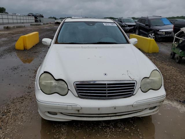 WDBRF40J14F486289 - 2004 MERCEDES-BENZ C 230K SPORT SEDAN WHITE photo 5