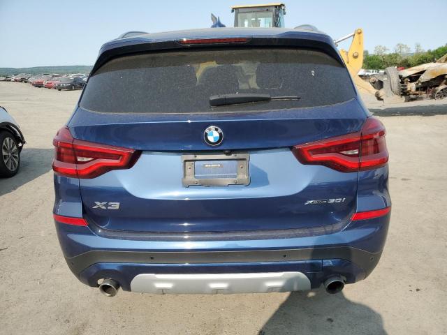 5UXTY5C01M9G81352 - 2021 BMW X3 XDRIVE30I BLUE photo 6