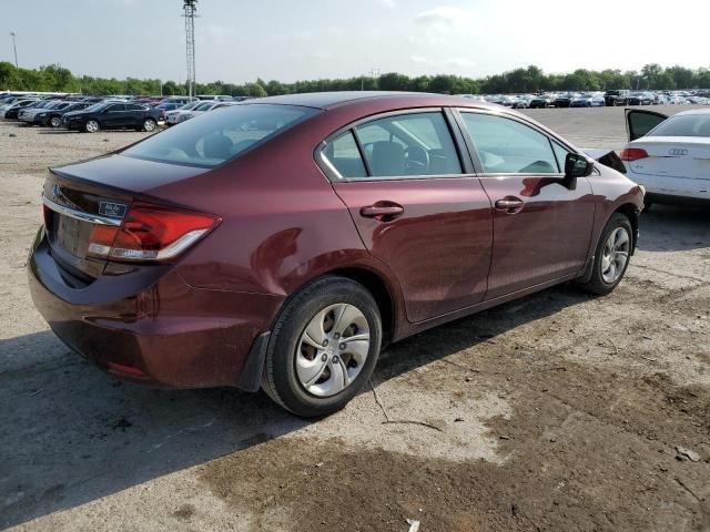 19XFB2F58EE008820 - 2014 HONDA CIVIC LX MAROON photo 3