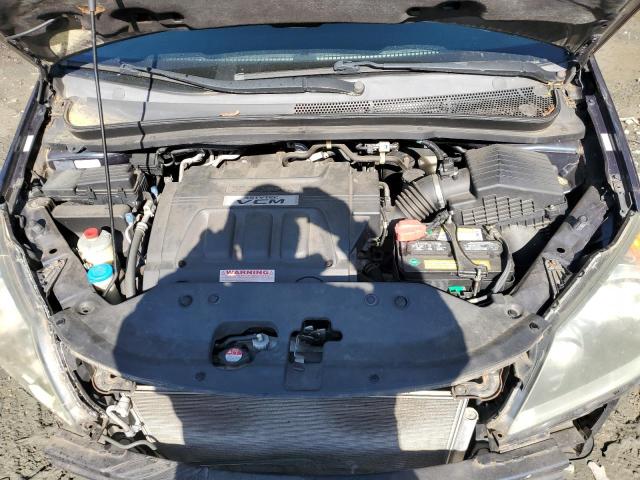 5FNRL3H77AB007984 - 2010 HONDA ODYSSEY EXL BLUE photo 12