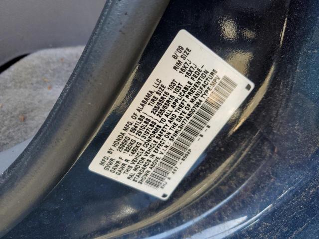 5FNRL3H77AB007984 - 2010 HONDA ODYSSEY EXL BLUE photo 14