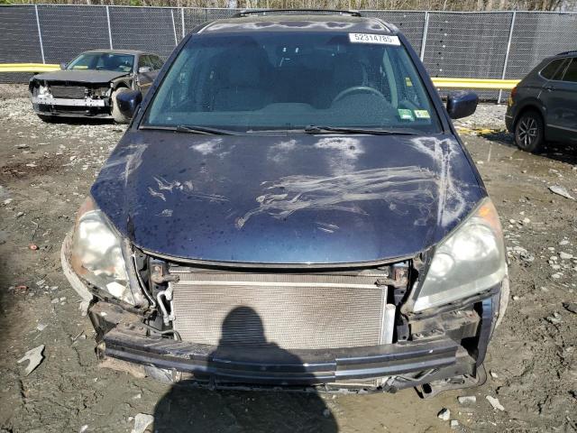 5FNRL3H77AB007984 - 2010 HONDA ODYSSEY EXL BLUE photo 5