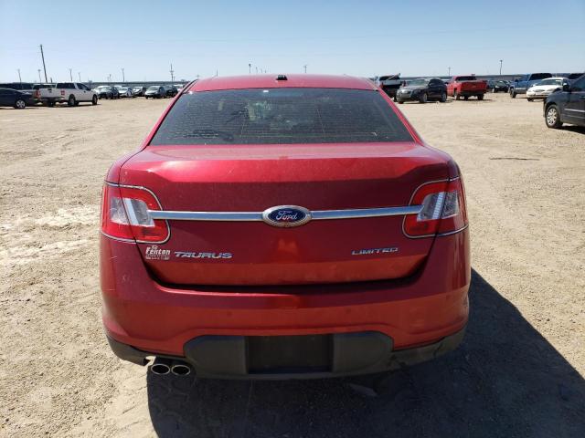 1FAHP2FW2BG119996 - 2011 FORD TAURUS LIMITED RED photo 6