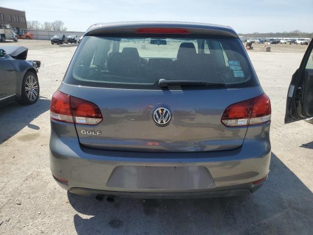 WVWAA7AJ6BW036972 - 2011 VOLKSWAGEN GOLF GRAY photo 6