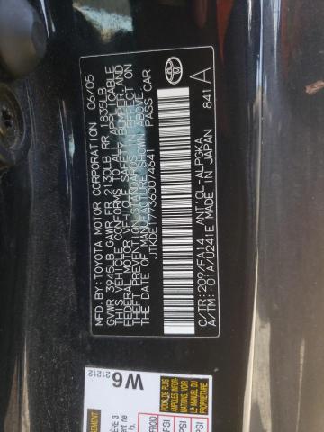 JTKDE177360074641 - 2006 TOYOTA SCION TC 黑色 照片 12
