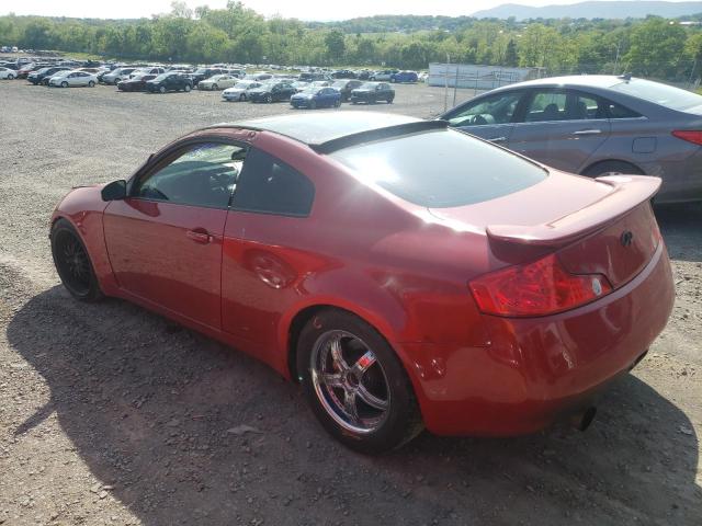 JNKCV54E23M211939 - 2003 INFINITI G35 RED photo 2