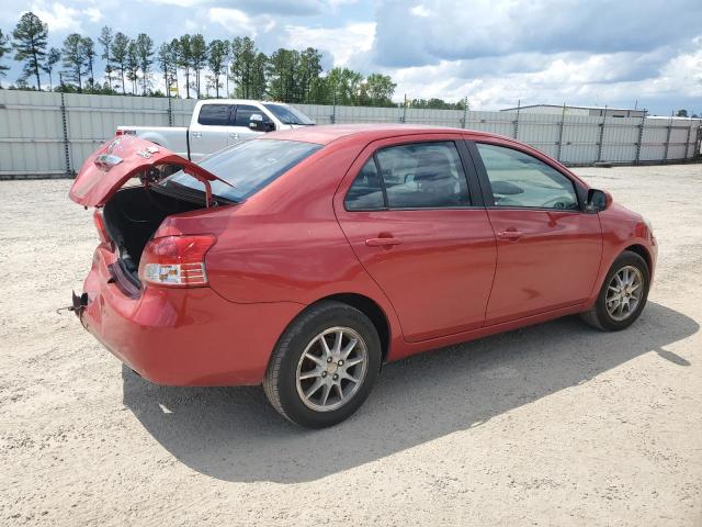 JTDBT903391303067 - 2009 TOYOTA YARIS RED photo 3