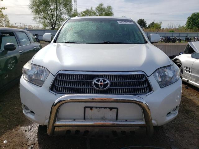 JTEEW44A582002577 - 2008 TOYOTA HIGHLANDER HYBRID LIMITED WHITE photo 5