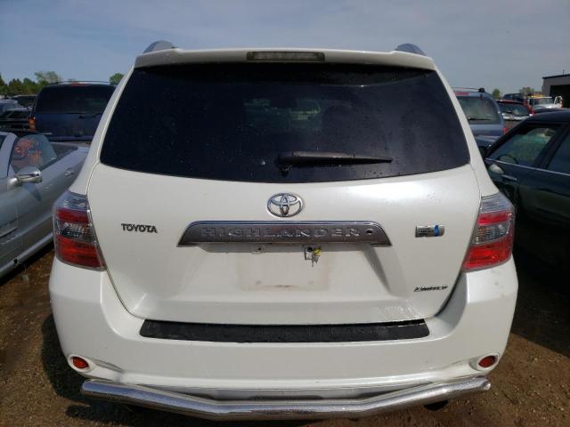 JTEEW44A582002577 - 2008 TOYOTA HIGHLANDER HYBRID LIMITED WHITE photo 6