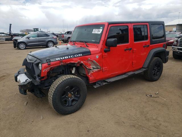 1C4BJWDG5EL320078 - 2014 JEEP WRANGLER U SPORT RED photo 1