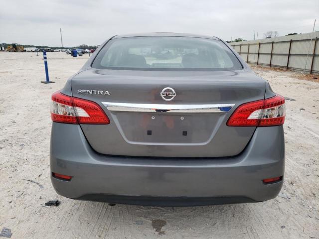 3N1AB7AP3FY254242 - 2015 NISSAN SENTRA S GRAY photo 6