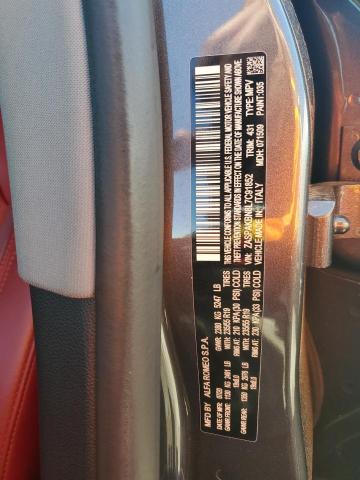 ZASPAKBN8L7C91852 - 2020 ALFA ROMEO STELVIO TI Сұр фото 13