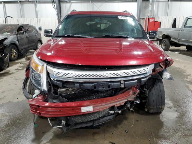 1FM5K8D84DGB39815 - 2013 FORD EXPLORER XLT RED photo 5