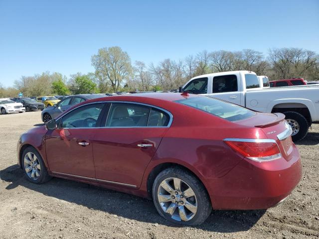 1G4GE5ED0BF195389 - 2011 BUICK LACROSSE CXS RED photo 2