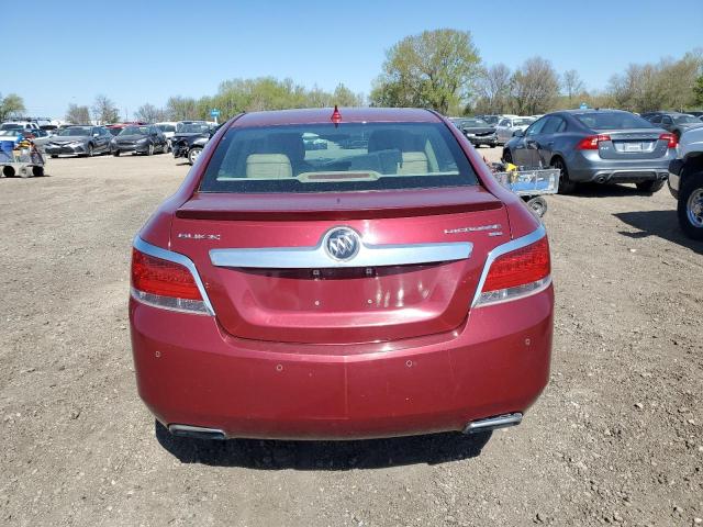 1G4GE5ED0BF195389 - 2011 BUICK LACROSSE CXS RED photo 6