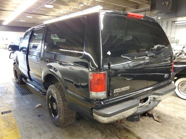 1FMNU41S21EB02532 - 2001 FORD EXCURSION XLT BLACK photo 3