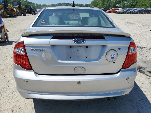 3FAHP0HA5BR152568 - 2011 FORD FUSION SE SILVER photo 6