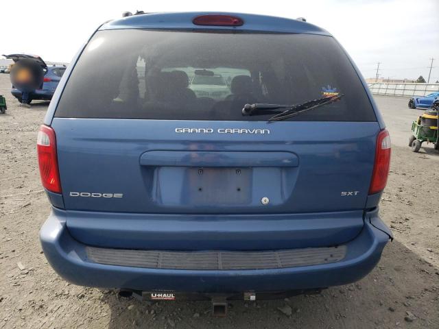 2D4GP44L95R297825 - 2005 DODGE GRAND CARA SXT BLUE photo 6