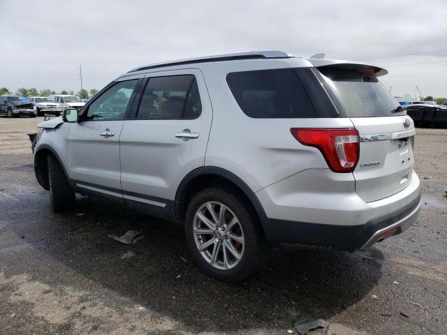 1FM5K8F84HGC93511 - 2017 FORD EXPLORER LIMITED SILVER photo 2