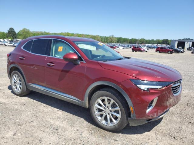 LRBAZLR44MD163572 - 2021 BUICK ENVISION PREFERRED RED photo 4