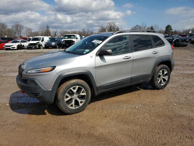 1C4PJMBS0EW111508 - 2014 JEEP CHEROKEE TRAILHAWK SILVER photo 1