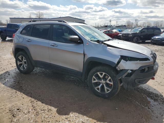 1C4PJMBS0EW111508 - 2014 JEEP CHEROKEE TRAILHAWK SILVER photo 4