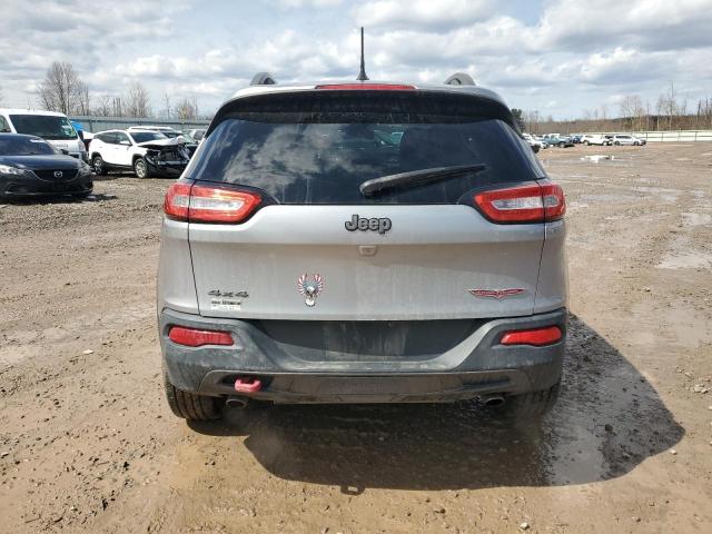 1C4PJMBS0EW111508 - 2014 JEEP CHEROKEE TRAILHAWK SILVER photo 6
