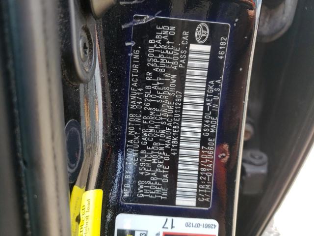 4T1BK1EB7EU112907 - 2014 TOYOTA AVALON BASE Qara foto 13