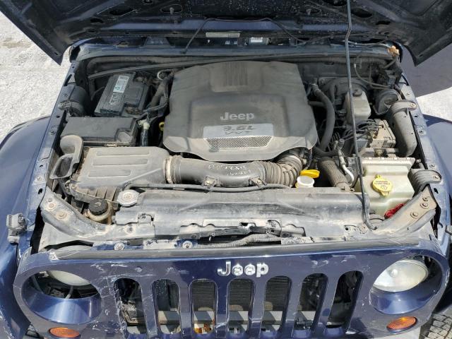 1C4GJWBG5DL537508 - 2013 JEEP WRANGLER SAHARA BLUE photo 11