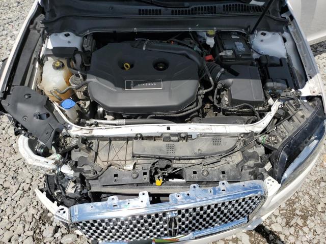 3LN6L5A98KR608357 - 2019 LINCOLN MKZ WHITE photo 11