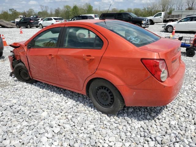 1G1JA5SH3D4229913 - 2013 CHEVROLET SONIC LS ORANGE photo 2