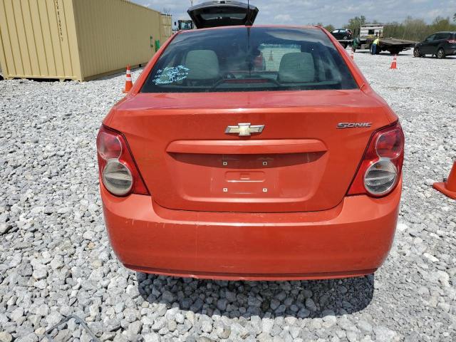 1G1JA5SH3D4229913 - 2013 CHEVROLET SONIC LS ORANGE photo 6