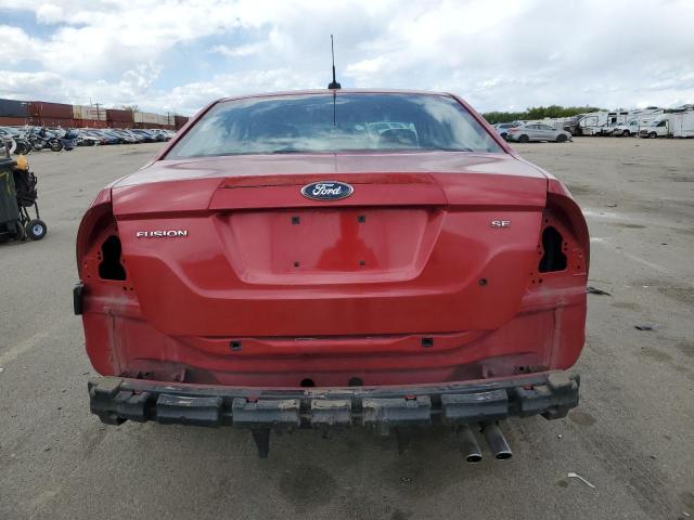 3FAHP0HA8CR151299 - 2012 FORD FUSION SE RED photo 6