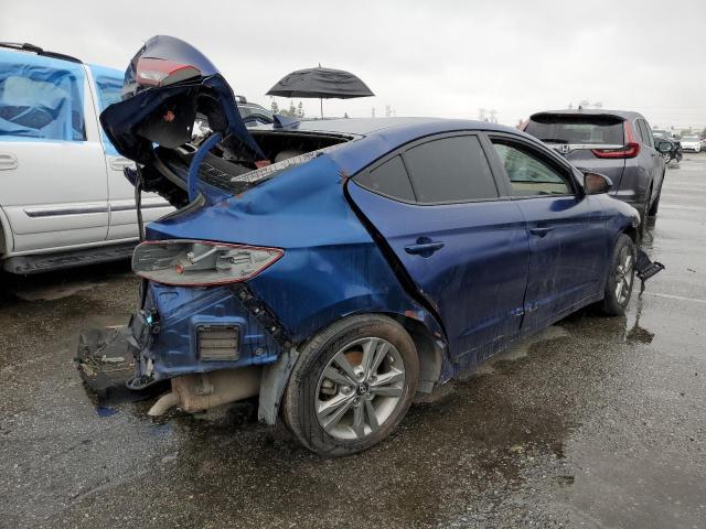 5NPD84LF1JH306520 - 2018 HYUNDAI ELANTRA SEL BLUE photo 3