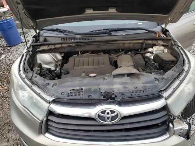 5TDKKRFH1GS125231 - 2016 TOYOTA HIGHLANDER XLE TAN photo 12