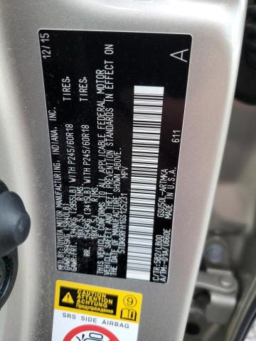 5TDKKRFH1GS125231 - 2016 TOYOTA HIGHLANDER XLE TAN photo 13