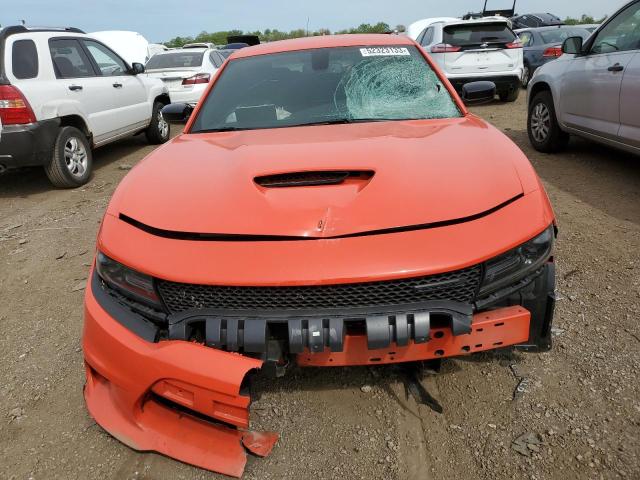 2C3CDXCT2MH643665 - 2021 DODGE CHARGER R/T ORANGE photo 5