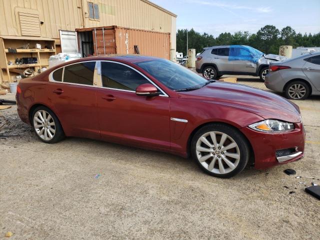 SAJWJ0EF1D8S87393 - 2013 JAGUAR XF BURGUNDY photo 4