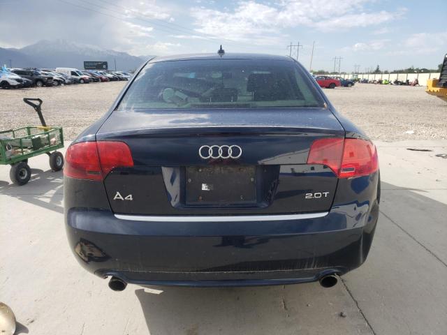 WAUAF78E08A084531 - 2008 AUDI A4 2.0T BLUE photo 6